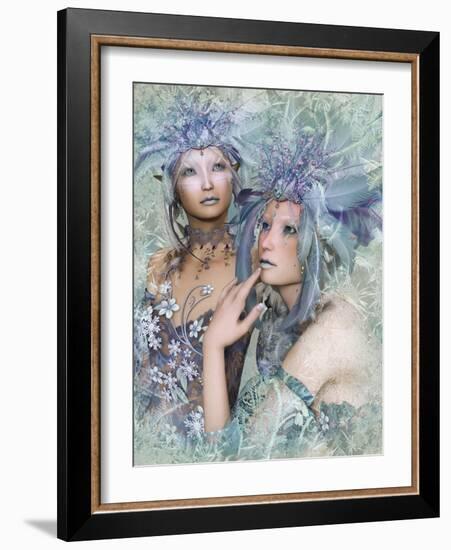 2 Winter Elves-Atelier Sommerland-Framed Art Print