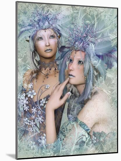2 Winter Elves-Atelier Sommerland-Mounted Art Print