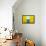 2 Yellow Beach Huts-Andy Bell-Framed Premier Image Canvas displayed on a wall