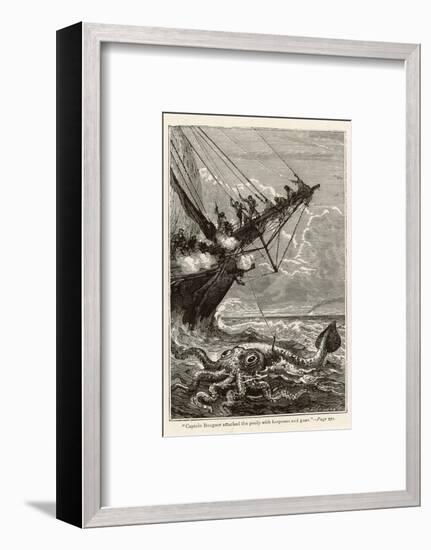 20,000 Leagues Under the Sea: Attacking a Giant Squid-Hildebrand-Framed Photographic Print