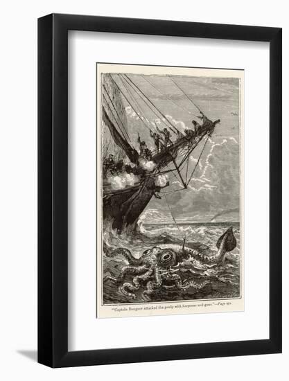 20,000 Leagues Under the Sea: Attacking a Giant Squid-Hildebrand-Framed Photographic Print