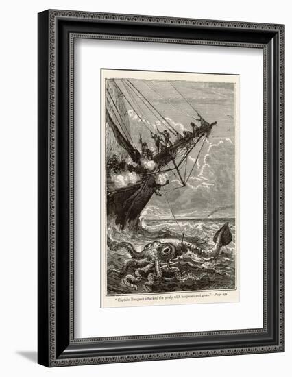 20,000 Leagues Under the Sea: Attacking a Giant Squid-Hildebrand-Framed Photographic Print