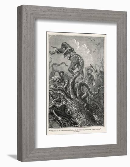 20,000 Leagues Under the Sea: The Squid Claims a Victim-Hildebrand-Framed Photographic Print