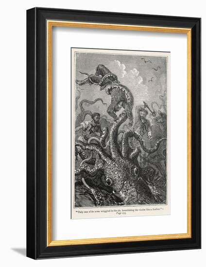 20,000 Leagues Under the Sea: The Squid Claims a Victim-Hildebrand-Framed Photographic Print