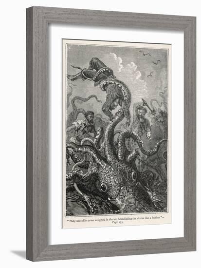 20,000 Leagues Under the Sea: The Squid Claims a Victim-Hildebrand-Framed Premium Photographic Print