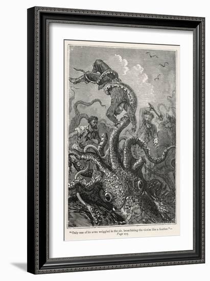 20,000 Leagues Under the Sea: The Squid Claims a Victim-Hildebrand-Framed Premium Photographic Print