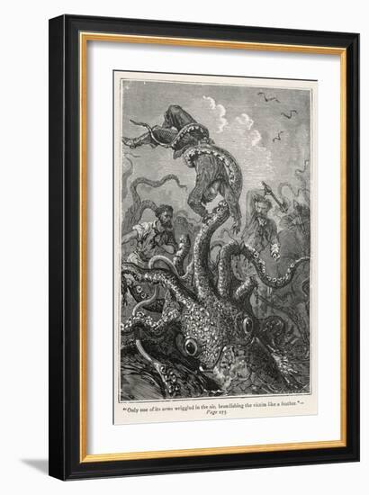 20,000 Leagues Under the Sea: The Squid Claims a Victim-Hildebrand-Framed Premium Photographic Print