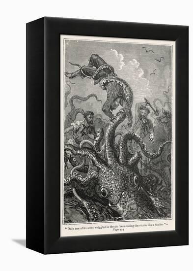 20,000 Leagues Under the Sea: The Squid Claims a Victim-Hildebrand-Framed Premier Image Canvas