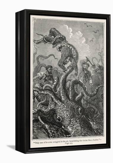 20,000 Leagues Under the Sea: The Squid Claims a Victim-Hildebrand-Framed Premier Image Canvas