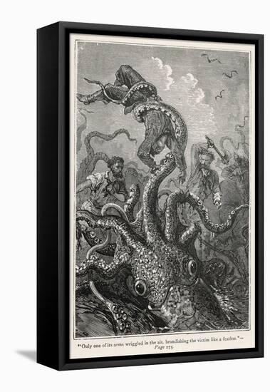 20,000 Leagues Under the Sea: The Squid Claims a Victim-Hildebrand-Framed Premier Image Canvas