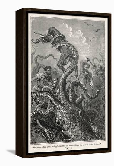 20,000 Leagues Under the Sea: The Squid Claims a Victim-Hildebrand-Framed Premier Image Canvas