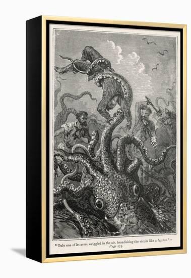 20,000 Leagues Under the Sea: The Squid Claims a Victim-Hildebrand-Framed Premier Image Canvas