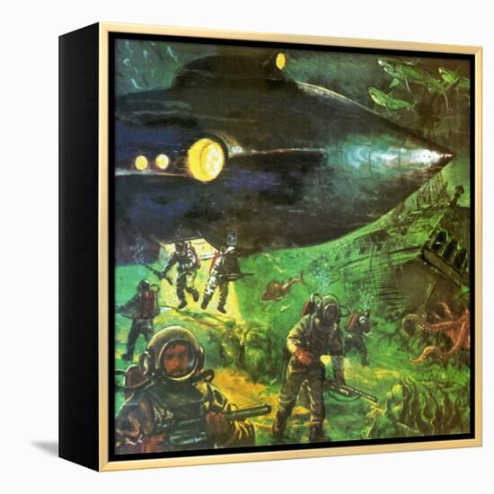 20,000 Leagues under the Sea-English School-Framed Premier Image Canvas