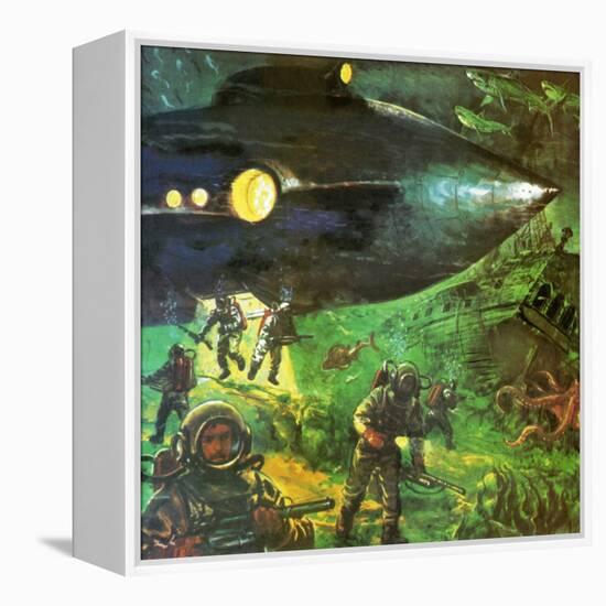 20,000 Leagues under the Sea-English School-Framed Premier Image Canvas