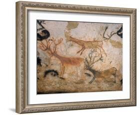 20,000 Year Old Lascaux Cave Painting Done by Cro-Magnon Man in the Dordogne Region, France-Ralph Morse-Framed Photographic Print