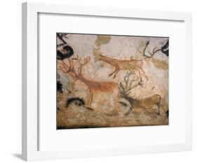 20,000 Year Old Lascaux Cave Painting Done by Cro-Magnon Man in the Dordogne Region, France-Ralph Morse-Framed Photographic Print