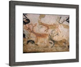 20,000 Year Old Lascaux Cave Painting Done by Cro-Magnon Man in the Dordogne Region, France-Ralph Morse-Framed Photographic Print