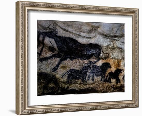 20,000 Year Old Lascaux Cave Painting Done by Cro-Magnon Man in the Dordogne Region, France-Ralph Morse-Framed Photographic Print