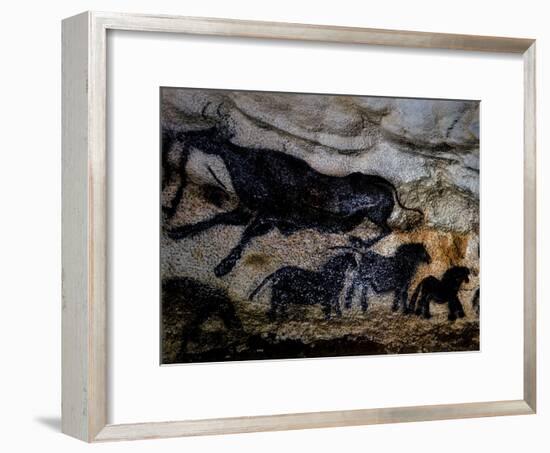 20,000 Year Old Lascaux Cave Painting Done by Cro-Magnon Man in the Dordogne Region, France-Ralph Morse-Framed Photographic Print