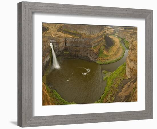 200 Foot High Palouse Falls State Park, Washington, USA-Chuck Haney-Framed Photographic Print