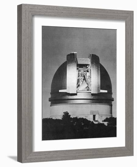 200 Inch Hale Telescope at Palomar Observatory, California, at Night, C1948-null-Framed Giclee Print