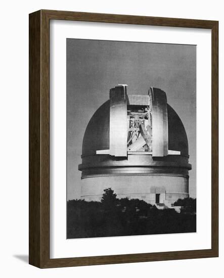 200 Inch Hale Telescope at Palomar Observatory, California, at Night, C1948-null-Framed Giclee Print