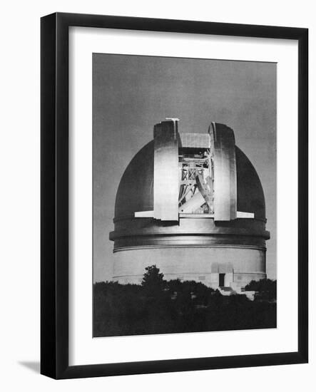 200 Inch Hale Telescope at Palomar Observatory, California, at Night, C1948-null-Framed Giclee Print