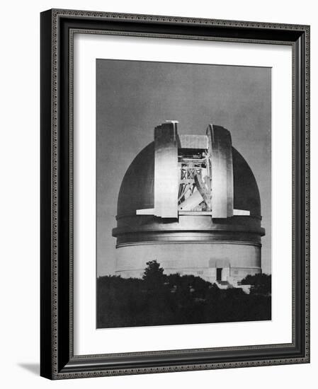 200 Inch Hale Telescope at Palomar Observatory, California, at Night, C1948-null-Framed Giclee Print