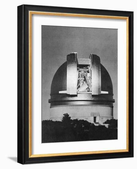 200 Inch Hale Telescope at Palomar Observatory, California, at Night, C1948-null-Framed Giclee Print