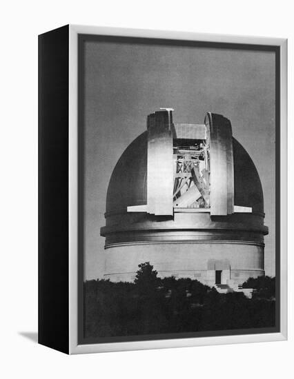 200 Inch Hale Telescope at Palomar Observatory, California, at Night, C1948-null-Framed Premier Image Canvas