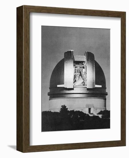 200 Inch Hale Telescope at Palomar Observatory, California, at Night, C1948-null-Framed Giclee Print