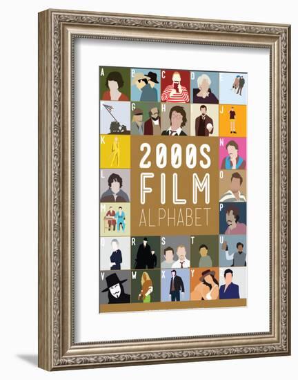 2000s Film Alphabet - A to Z-Stephen Wildish-Framed Art Print