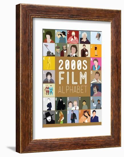 2000s Film Alphabet - A to Z-Stephen Wildish-Framed Art Print