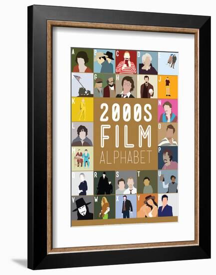 2000s Film Alphabet - A to Z-Stephen Wildish-Framed Art Print