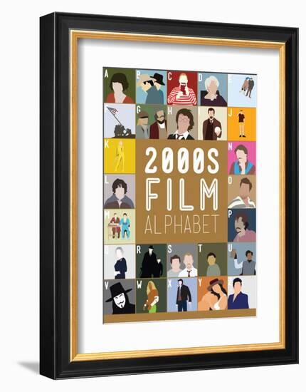 2000s Film Alphabet - A to Z-Stephen Wildish-Framed Art Print