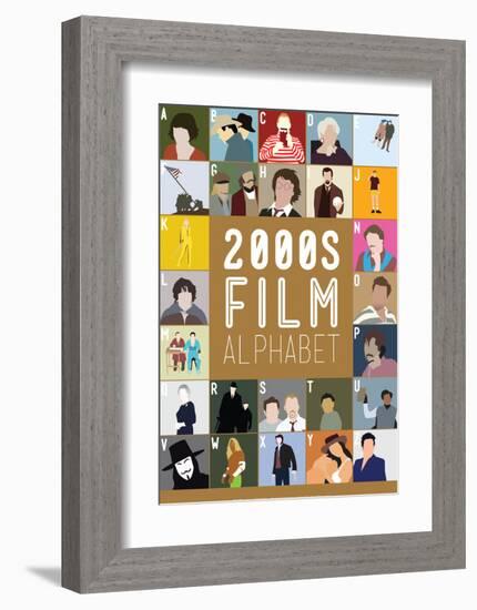 2000s Film Alphabet - A to Z-Stephen Wildish-Framed Giclee Print