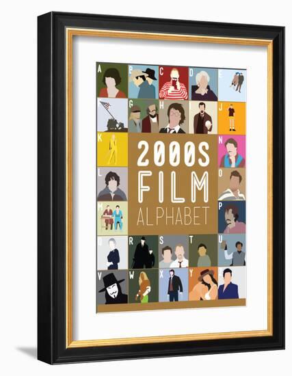2000s Film Alphabet - A to Z-Stephen Wildish-Framed Giclee Print