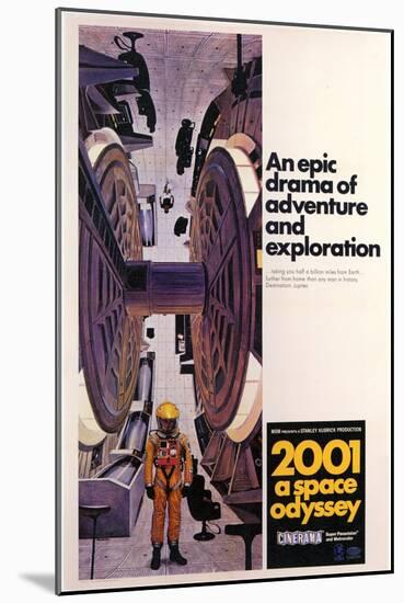 2001: A Space Odyssey, 1968-null-Mounted Art Print