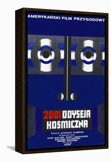 2001: A Space Odyssey, (aka 2001 Odyseja Kosmiczna), Polish poster, 1968-null-Framed Stretched Canvas