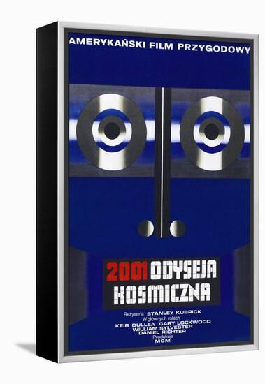 2001: A Space Odyssey, (aka 2001 Odyseja Kosmiczna), Polish poster, 1968-null-Framed Stretched Canvas