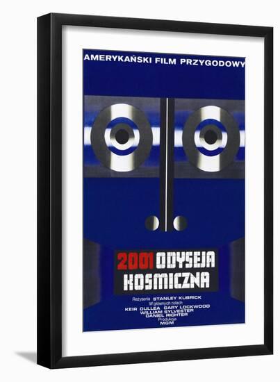 2001: A Space Odyssey, (aka 2001 Odyseja Kosmiczna), Polish poster, 1968-null-Framed Premium Giclee Print