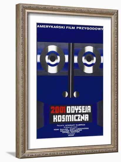 2001: A Space Odyssey, (aka 2001 Odyseja Kosmiczna), Polish poster, 1968-null-Framed Art Print