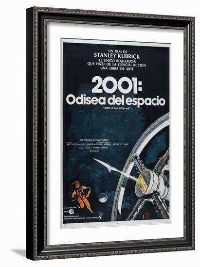 2001: A Space Odyssey, Argentine Movie Poster, 1968--Framed Art Print