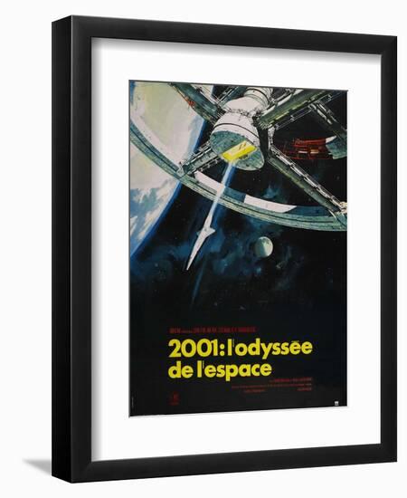 2001: A Space Odyssey, French Movie Poster, 1968-null-Framed Art Print