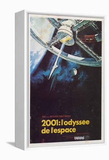 2001: A Space Odyssey, French Movie Poster, 1968-null-Framed Stretched Canvas