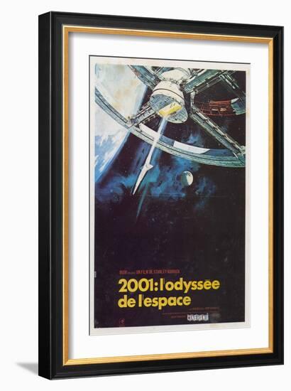 2001: A Space Odyssey, French Movie Poster, 1968-null-Framed Art Print