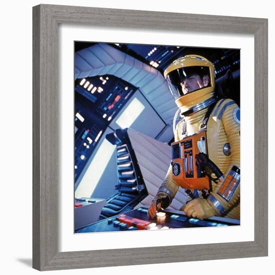 2001: A Space Odyssey, Gary Lockwood, 1968-null-Framed Premium Photographic Print