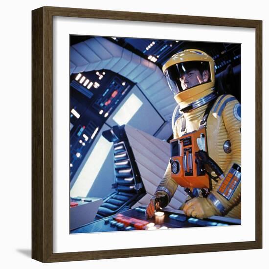 2001: A Space Odyssey, Gary Lockwood, 1968-null-Framed Premium Photographic Print