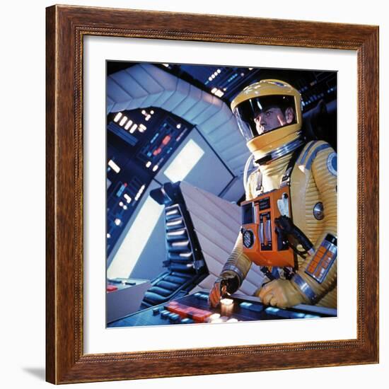 2001: A Space Odyssey, Gary Lockwood, 1968-null-Framed Premium Photographic Print