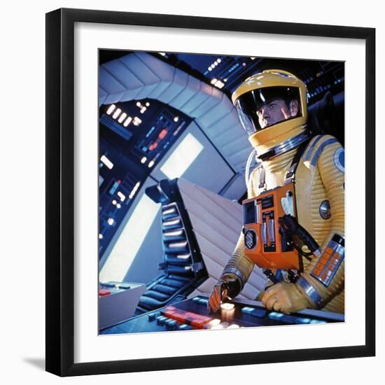 2001: A Space Odyssey, Gary Lockwood, 1968-null-Framed Premium Photographic Print